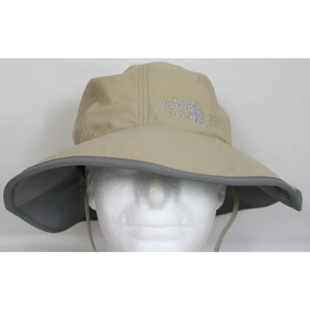 The North Face Sun Hat Adult Beige Wide Brim Boonie Hiking Fishing Cap